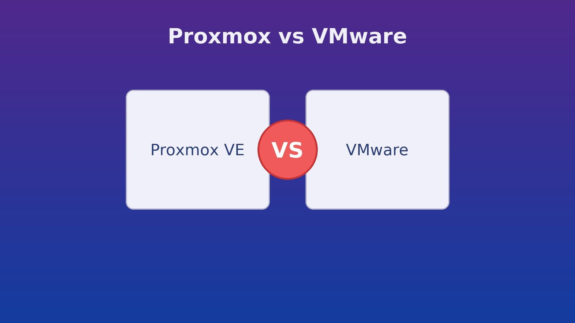 Proxmox vs VMware : quel hyperviseur choisir en 2025 ?