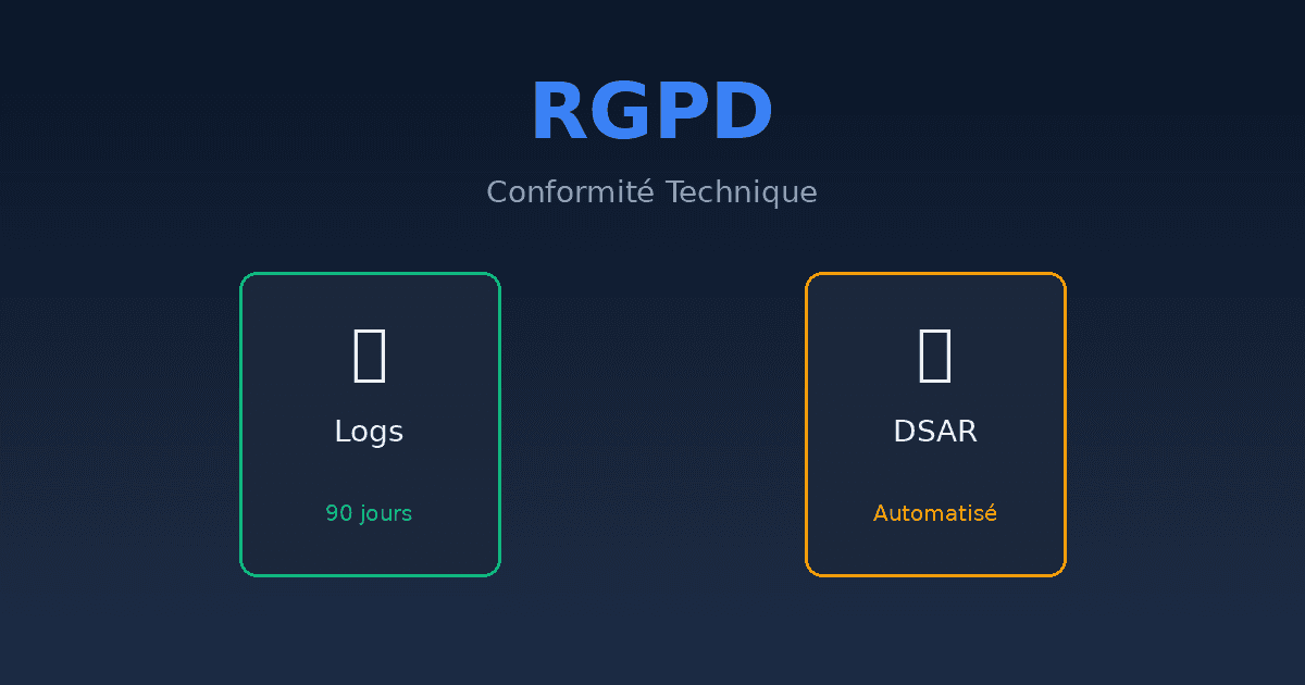 Conformité RGPD technique : chiffrement, pseudonymisation, logs d'accès