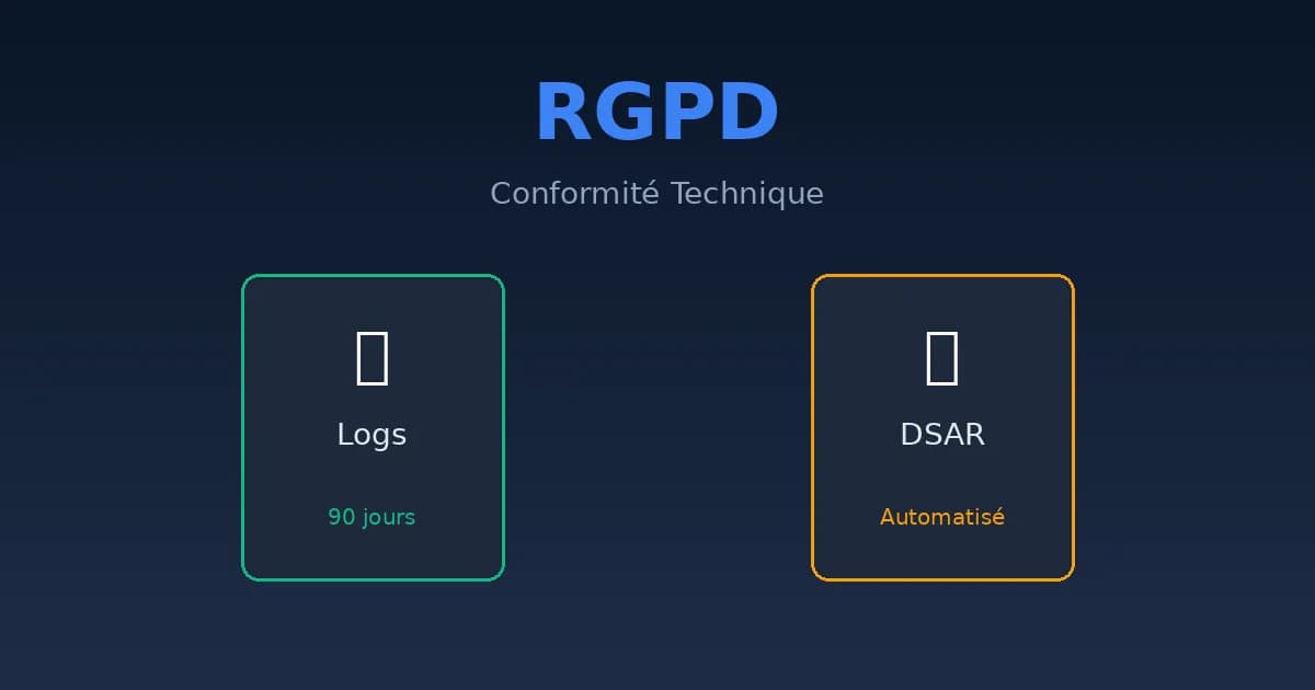 Conformité RGPD technique : chiffrement, pseudonymisation, logs d'accès