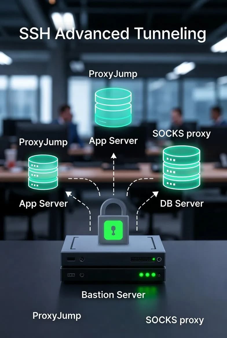 SSH Avancé : Tunnels, ProxyJump et SOCKS Proxy — SSH n'est pas juste une connexion distante