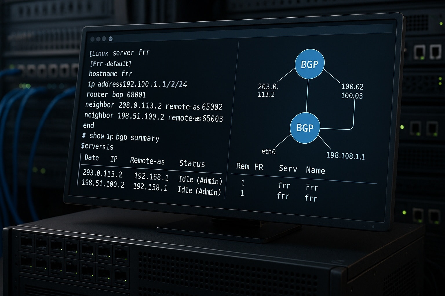 Mettre en place un routeur BGP open source avec FRRouting (FRR)