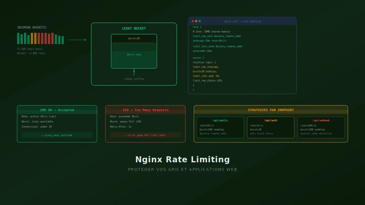 Nginx rate limiting : protéger vos APIs et applications web | SHPV