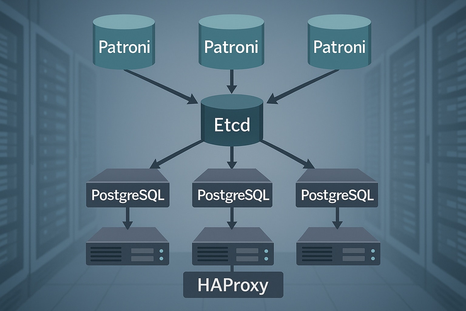 Déployer un cluster PostgreSQL haute disponibilité avec Patroni, Etcd et HAProxy
