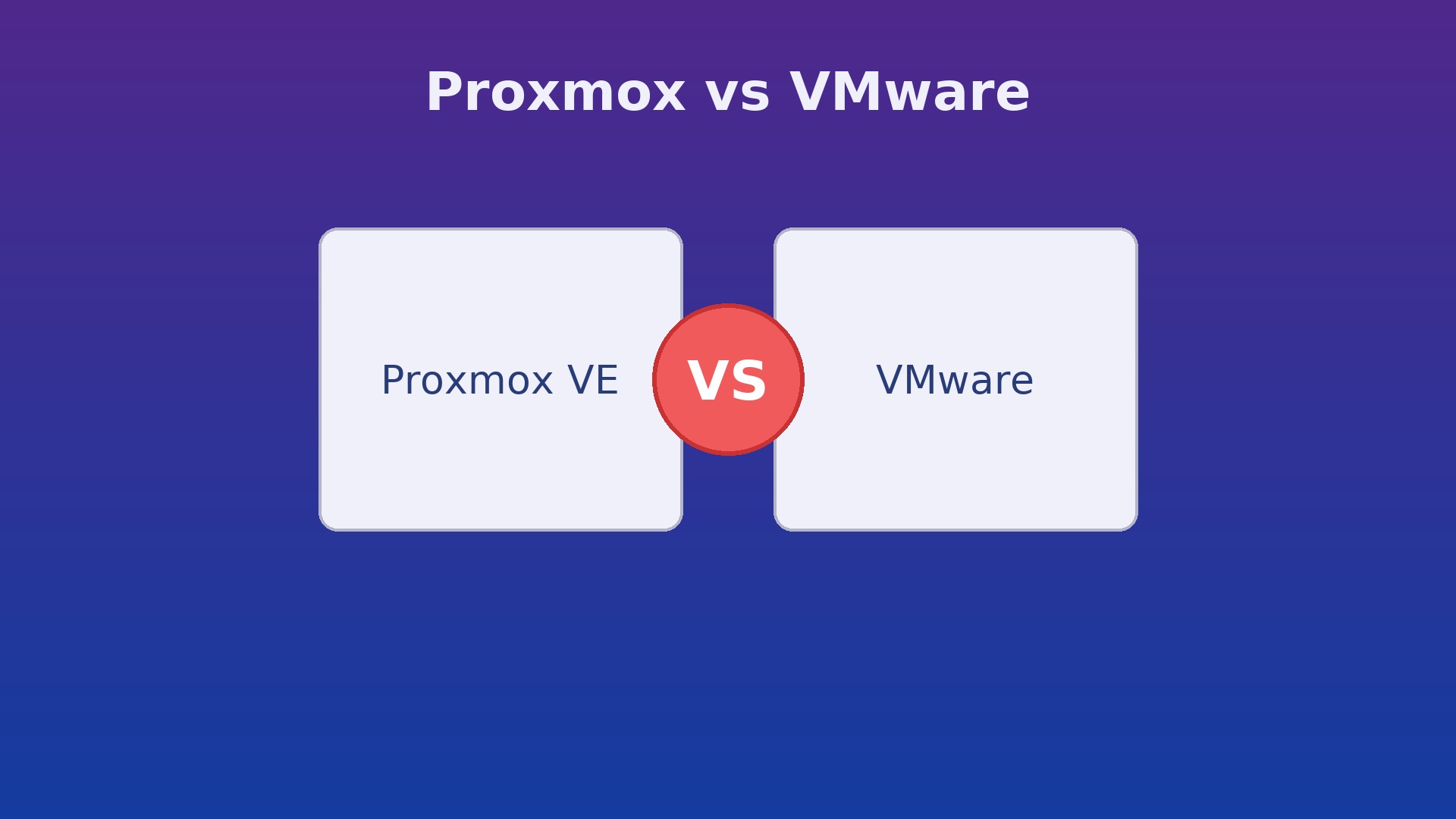 Proxmox vs VMware : quel hyperviseur choisir en 2025 ?